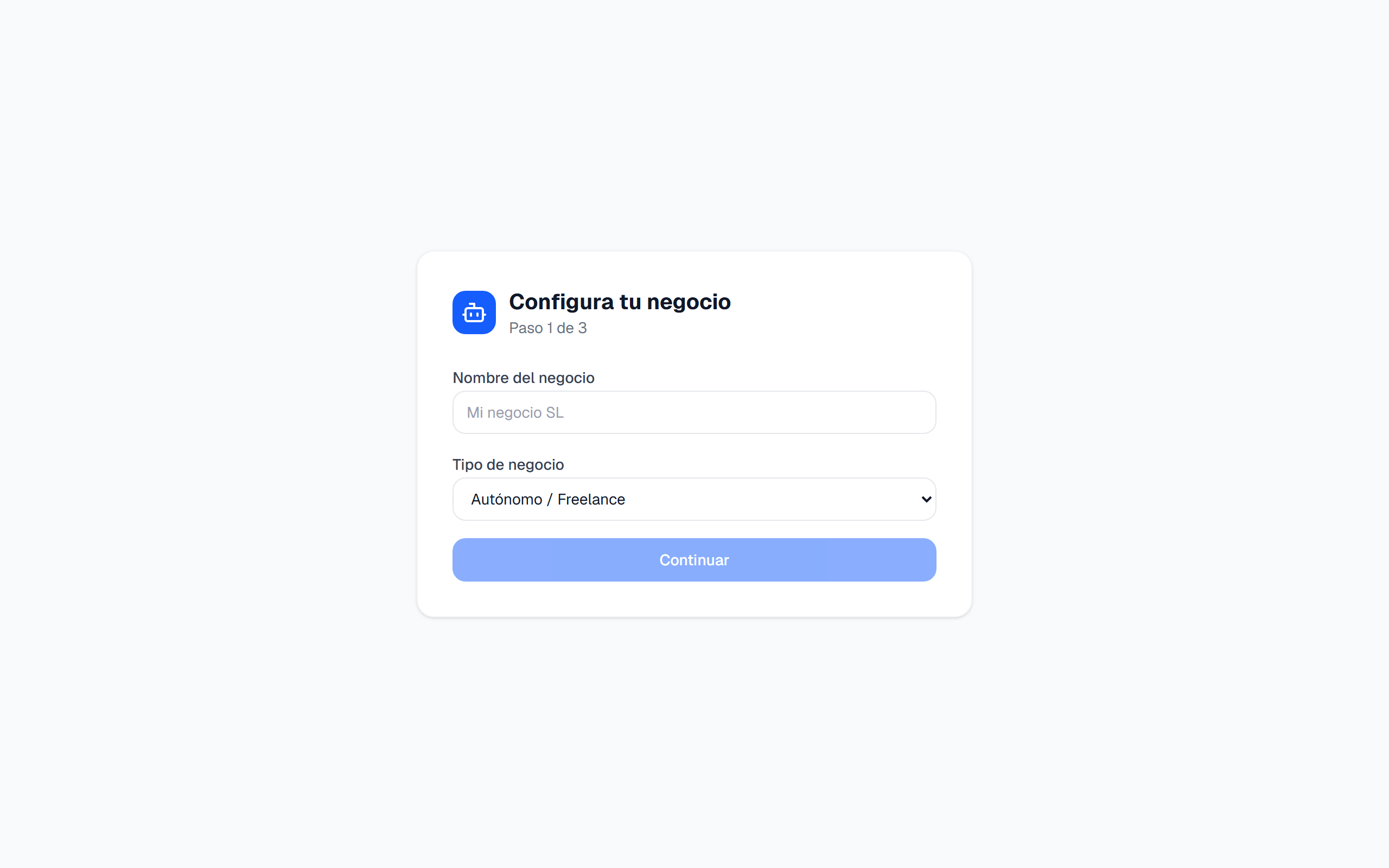 Configura NIF (2 min)